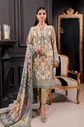 Jade Urbane Vol: 04 Classic Lawn Collection 3-Piece Unstitched Suit (Light Olive Tint)