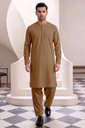 Men’s Unstitched Royal Wash & Wear Suit Fabric by KBC Fashion (Muted Gold)