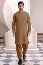 Men’s Unstitched Royal Wash & Wear Suit Fabric by KBC Fashion (Muted Gold)