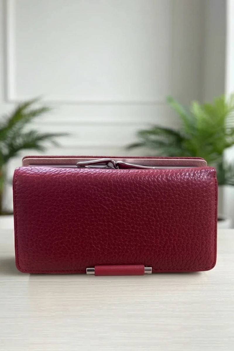 Hanging Cosmetic & Accessory Clutch (Crimson Red)