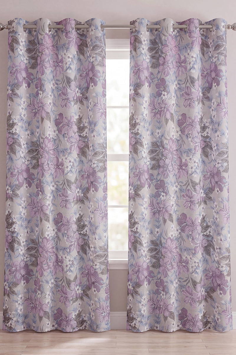 CURTAINS by KBC Fashion – 10 RINGS HIGH & EXPORT QUALITY (Lilac & Lavender)