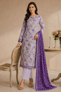 Khaadi (Vol.4) – 3 Piece Unstitched Printed Lawn Suit (Pale Lilac & Violent)