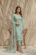 Millat - 3PC Unstitched Embroidered Lawn Suit (Mint Green)
