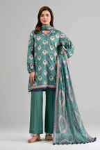 Khaadi – Summer Series 3 Piece Unstitched Printed Lawn Suit (Sea Green)
