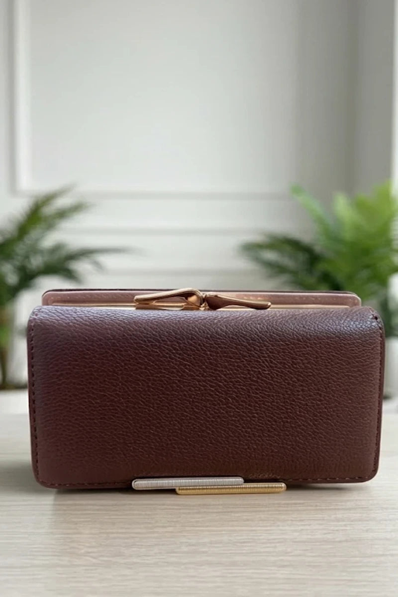 Hanging Cosmetic & Accessory Clutch (Deep Maroon)