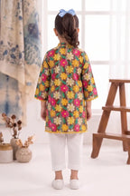 Little Angel Girls Soft Cotton Printed Kurti Shirt (Multi Colors)