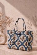 KBC - Canvas Handbags (Soft Beige & Royal Blue)