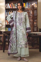Jade Classic Cambric Collection Vol-05 - 3 Piece Unstitched Printed Suit (Pastel Green)