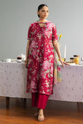 COCO By Zara Shahjahan - 3-Piece Unstitched Printed Lawn Suit (Rasberry Pink)