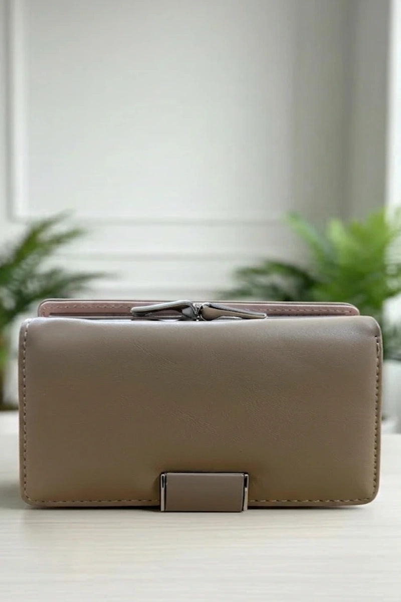 Hanging Cosmetic & Accessory Clutch (Mocha Nude)