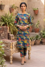 Sana Safinaz Printed Lawn Unstitched 2-Piece Suit (Moss Green)