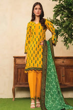 Limelight Doria Unstitched 3-Piece Lawn Collection (Sunshine Yellow)