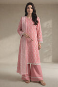 Khaadi – 3 Piece Unstitched Digital Printed Lawn Suit (Pink)