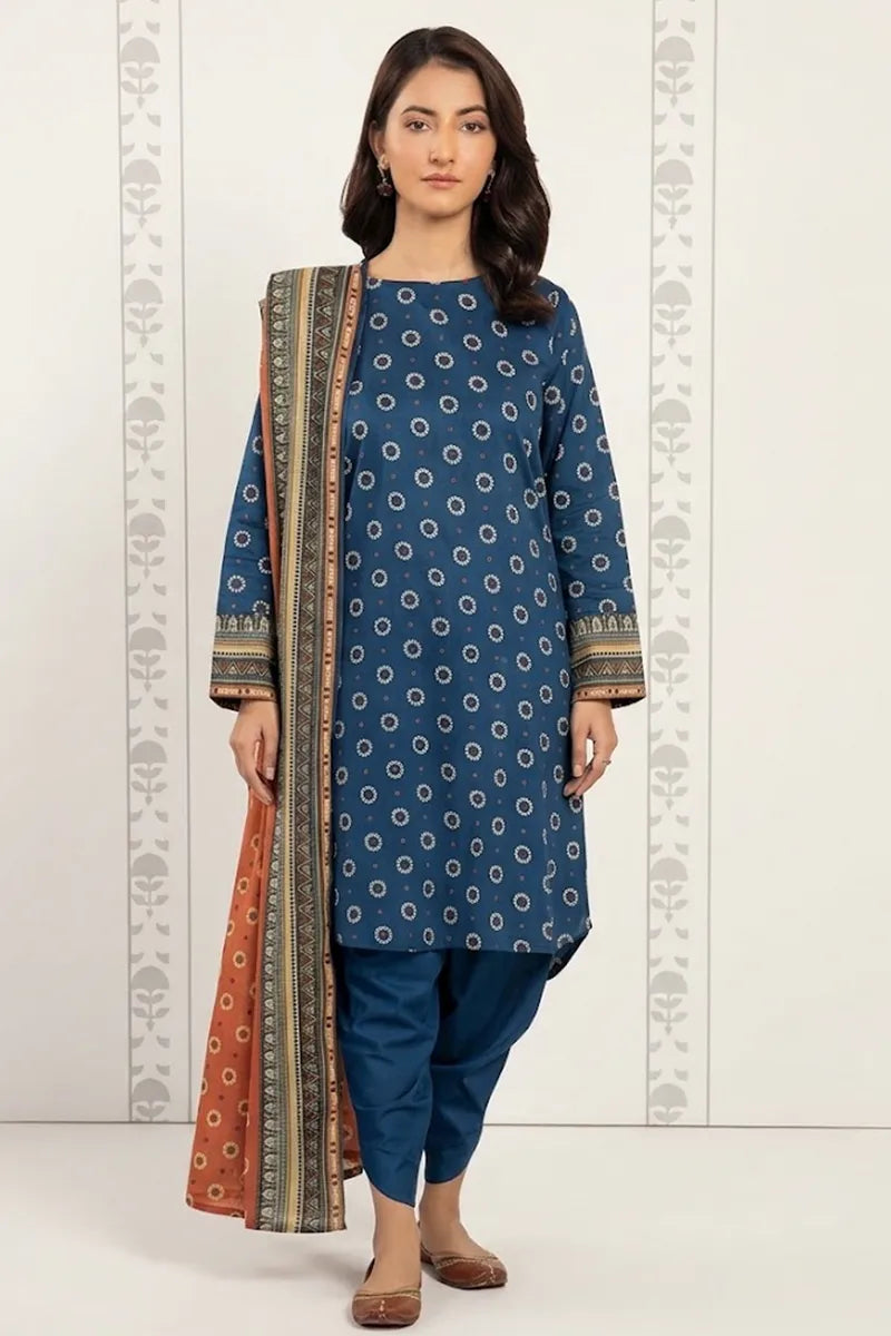 Khaadi Unstitched 3-Piece Lawn Collection (Slate)