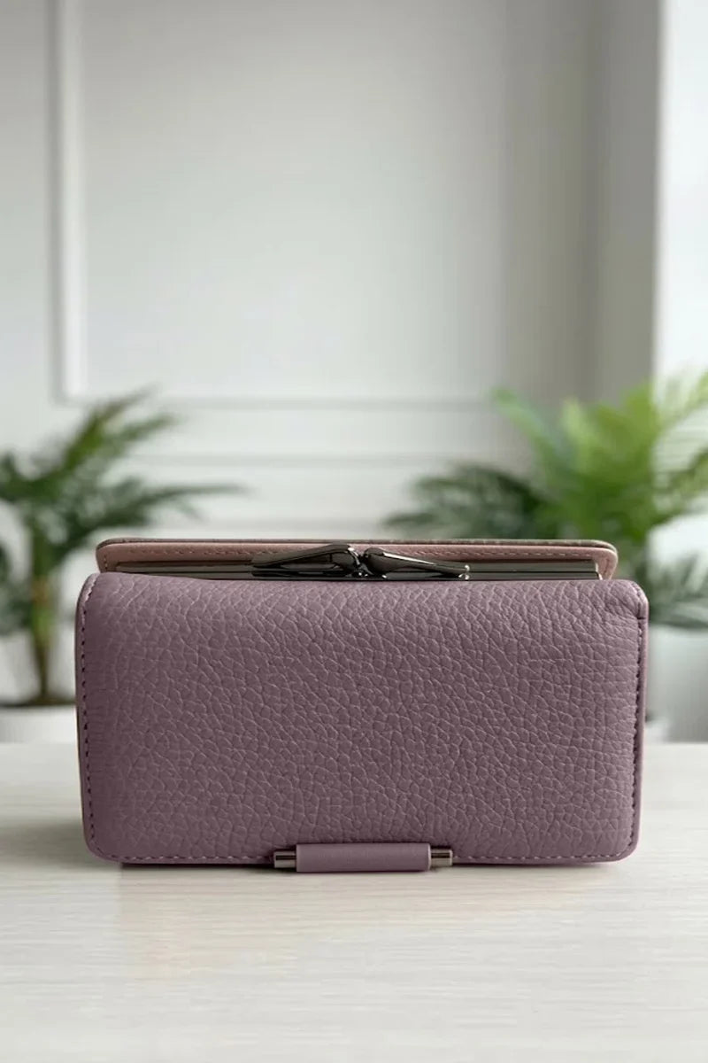 Hanging Cosmetic & Accessory Clutch (Muted Mauve)