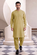 Men’s Unstitched Royal Wash & Wear Suit Fabric by KBC Fashion (Light Olive)