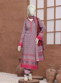 Bellissima By Aleemrah -3PC-Lawn Unstitch (Mauve)