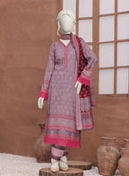 Bellissima By Aleemrah -3PC-Lawn Unstitch (Mauve)