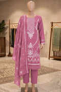 Dream by Breeza Fashion - 3PC Unstitched Embroidered Lawn Suit (Pink)