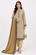Khaadi Pre-Fall Cambric Series V-6 - 3PC Unstitched Suit (Off-White)