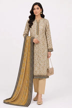 Khaadi Pre-Fall Cambric Series V-6 - 3PC Unstitched Suit (Off-White)