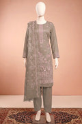 Elanza by Breeza Fashion - 3PC Unstitched Embroidered Lawn Suit (Muted Taupe)