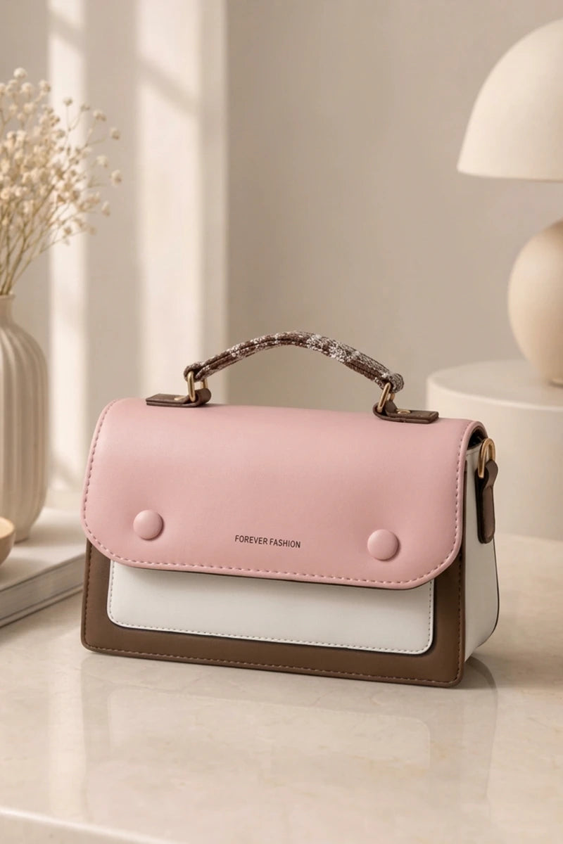 Forever Fashion Imported Women's Structured Handbag (Soft Pastels)