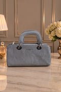 Premium Satchel Shoulder Bag For Women (Muted Slate Blue)
