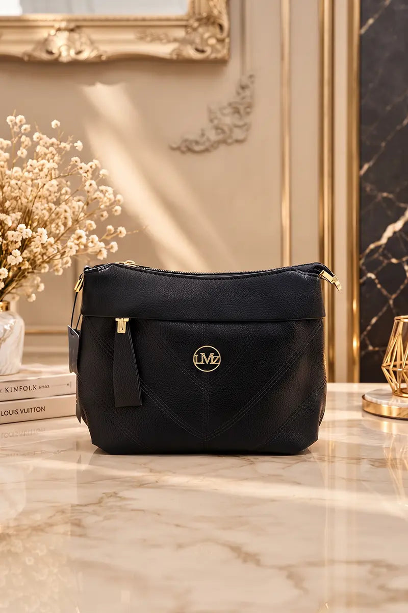 Premium Ruby leather handbag for Women (Black)