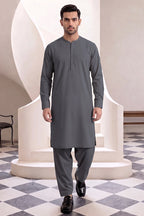Men’s Unstitched Royal Wash & Wear Suit Fabric by KBC Fashion (Steel Charcoal Grey)