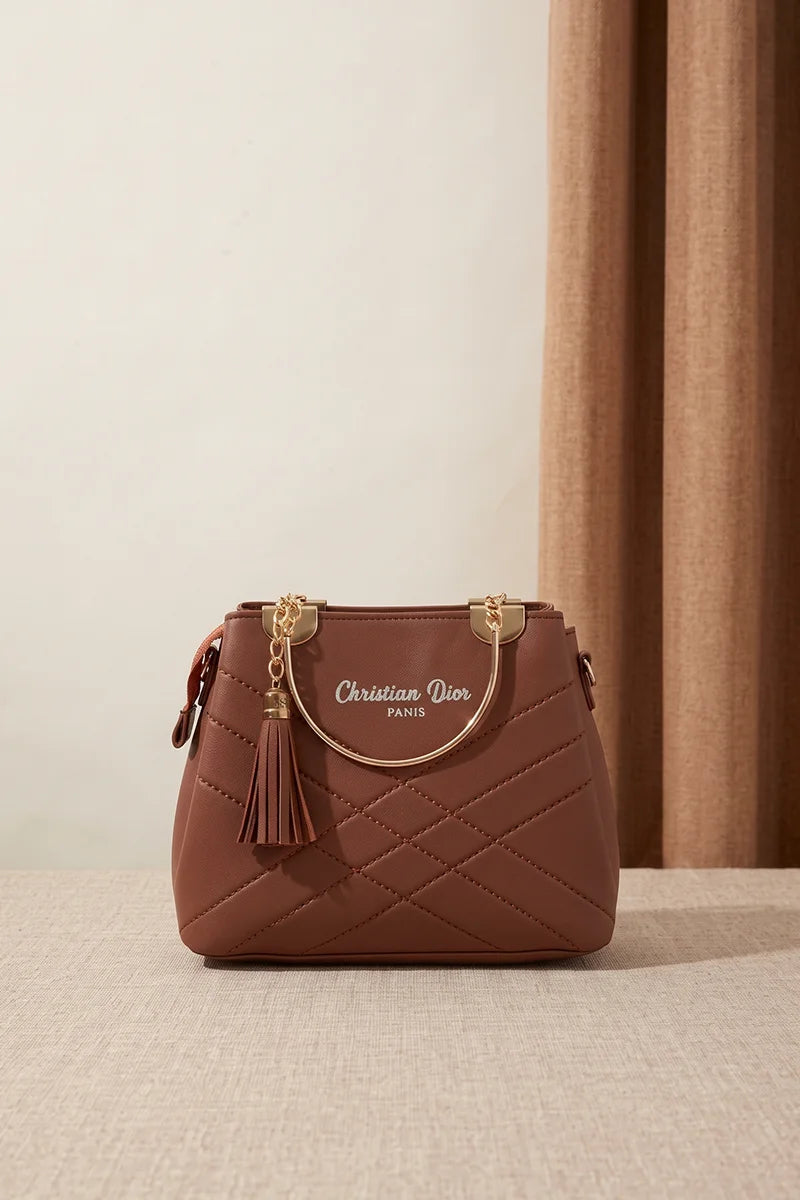 Christian Dior Premium Women's Fashion Handbag (Mocha Brown)