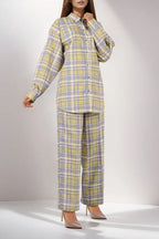 Saya Special Unstitched Khaddar 2-Piece Same Print Suit (Pistachio)