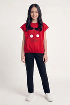 Girls Casual Comfort T-Shirt (Red)
