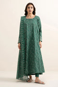 Khaadi – Summer Series 3 Piece Unstitched Printed Lawn Suit (Emerald)