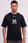 New York 86 - Men's Casual Crew Neck T-Shirt (Black)