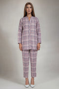 Saya Special Unstitched Khaddar 2-Piece Same Print Suit (Soft Mauve)