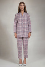 Saya Special Unstitched Khaddar 2-Piece Same Print Suit (Soft Mauve)