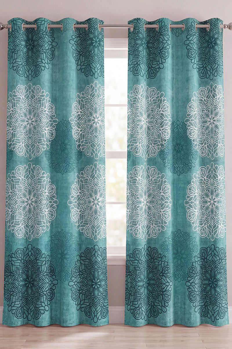CURTAINS by KBCFashion – 8 & 12 Rings HIGH & EXPORT QUALITY (Teal blue)