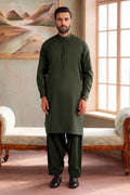 Men’s Wash & Wear Unstitched Fabric By KBC Fashion (Forest Green)