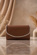 Premium Hand Clutch Bag (Medium Brown)
