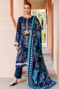 Jade Urbane Vol: 04 Classic Lawn Collection 3-Piece Unstitched Suit (Dark Navy Blue)