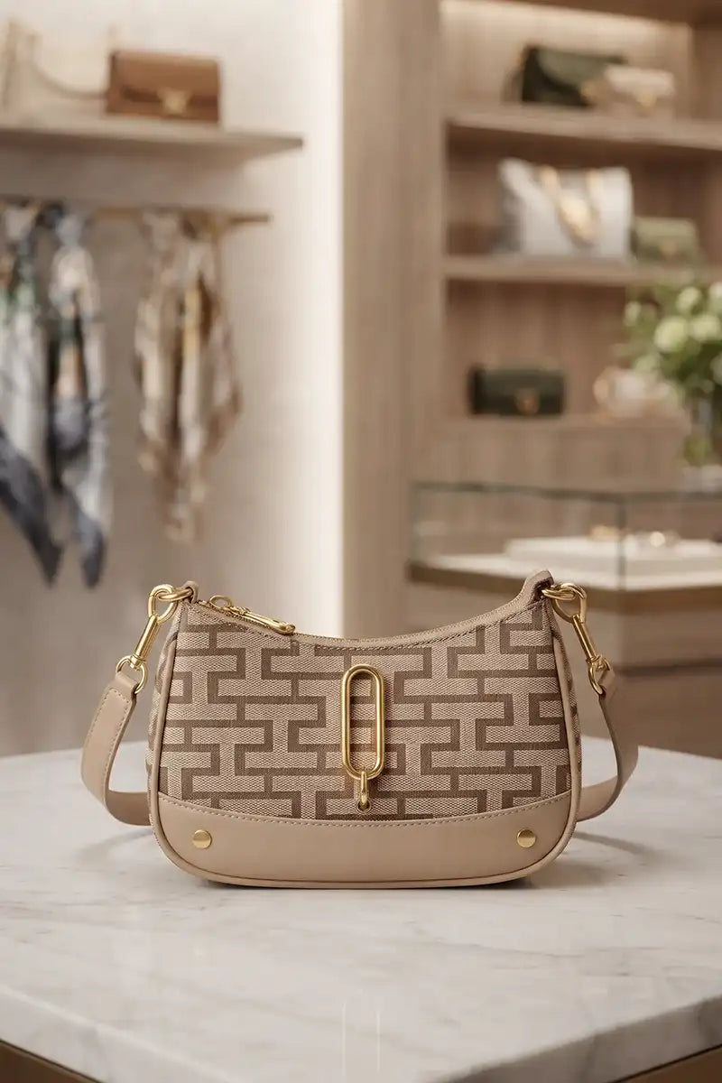 Premium Women's Cross Body Bag (Sand Beige)