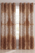 CURTAINS by KBC Fashion – 8 RINGS HIGH & EXPORT QUALITY (Rust Brown)