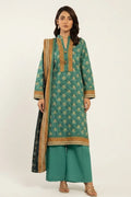 Khaadi Unstitched 3-Piece Lawn Collection (Emerald Green)