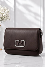 Imported Women's Structured Handbag (Chocolate Brown)