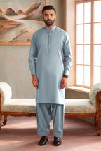 Men’s Wash & Wear Unstitched Fabric By KBC Fashion (Light Blue)