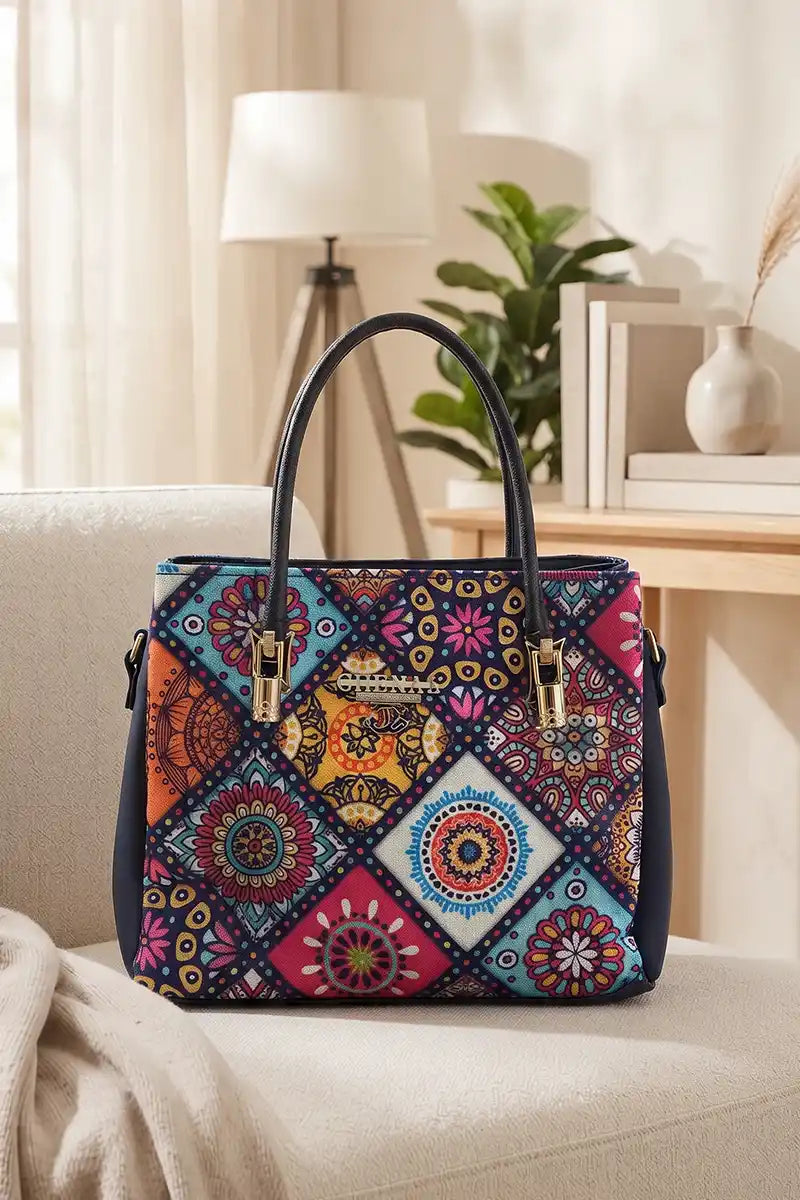 CHENAL Premium Women's Fashion Handbag (Dark MultiColors)