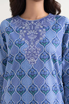 Sapphire By KBC - 3PC Unstitched Digital Printed Lawn Suit (Royal Blue)