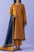 Orient Unstitched 3-Piece Lawn Collection (Mustard)