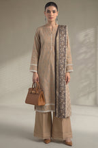 Khaadi – 3 Piece Unstitched Digital Printed Lawn Suit (Warm Sand)